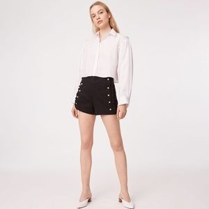 Club Monaco Sailor Button frill shorts